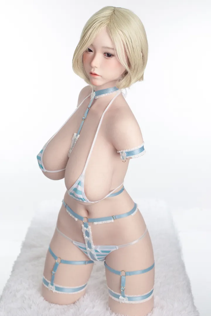 105cm (3ft5) E-Cup Real Skin Texture Silicone Sex Doll Torso Mila, ROS Head #120B